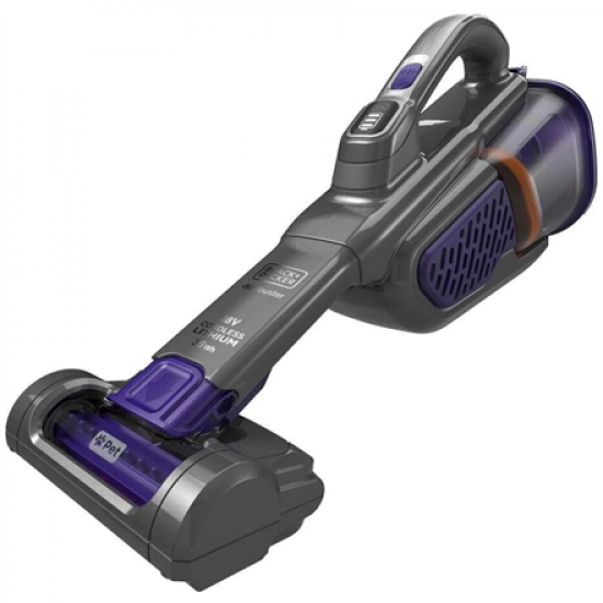 BLACK & DECKER Vacuum Cleaner | BHHV520BFP-QW | Cordless operating | 18 V | Black/Purple