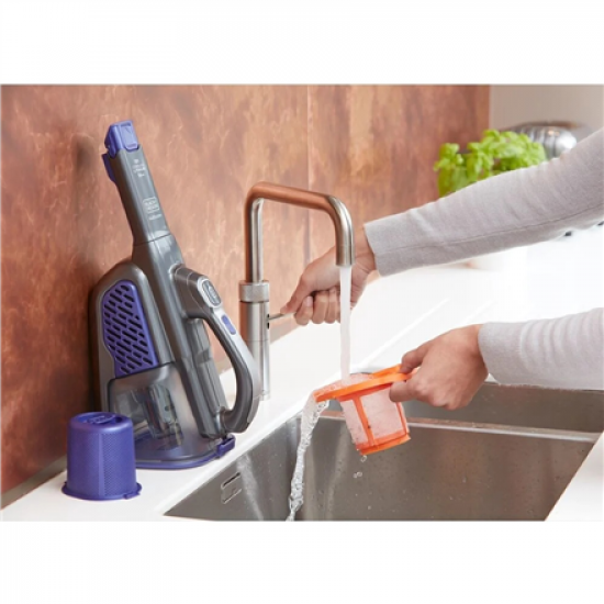 BLACK & DECKER Vacuum Cleaner | BHHV520BFP-QW | Cordless operating | 18 V | Black/Purple