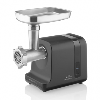 ETA | Meat grinder | ETA607590000 Besto | Black/Stainless Steel | 2500 W | Number of speeds 1 | Throughput (kg/min) 2.9 | Sausage stuffing, fine grinding, coarse grinding, medium grinding, grating, fruit press