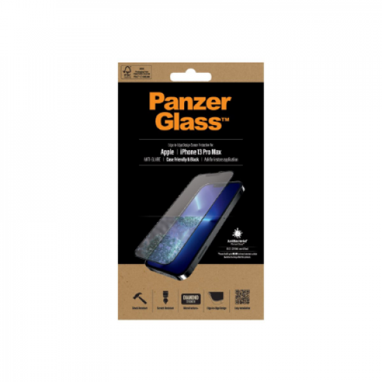 PanzerGlass | Anti-Glare | Screen Protector | Apple | iPhone 13 Pro Max | Glass | Black