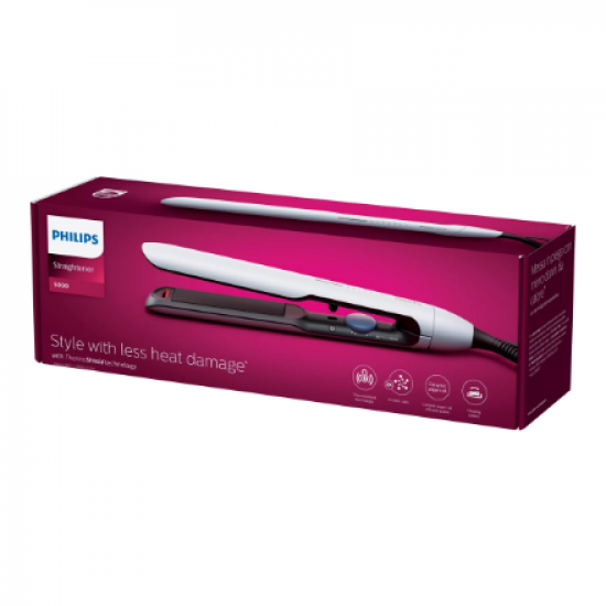 Philips | Hair Straitghtener | BHS520/00 | Warranty 24 month(s) | Ceramic heating system | Ionic function | Display LED | Temperature (max) 230 °C | Number of heating levels 12 | Pale Blue