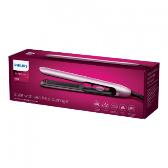 Philips | Hair Straitghtener | BHS530/00 | Warranty 24 month(s) | Ceramic heating system | Ionic function | Display LED | Temperature (max) 230 °C | Number of heating levels 12 | Metallic Pink