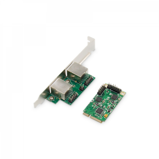 Digitus | Dual Gigabit Ethernet Mini PCI Express Network Card | DN-10134