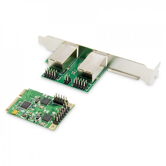 Digitus | Dual Gigabit Ethernet Mini PCI Express Network Card | DN-10134