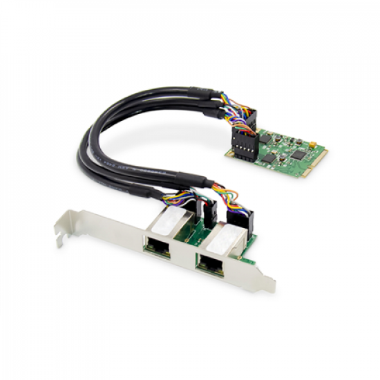 Digitus | Dual Gigabit Ethernet Mini PCI Express Network Card | DN-10134