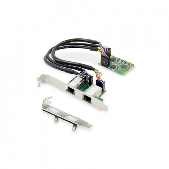 Digitus | Dual Gigabit Ethernet Mini PCI Express Network Card | DN-10134