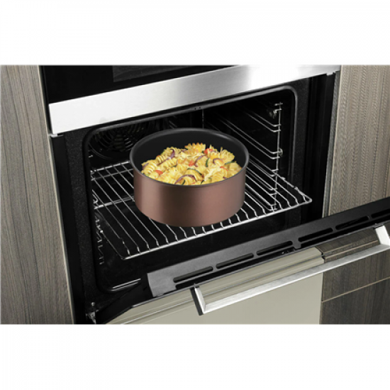 TEFAL | Frypan set | L7609053 Ingenio Eco Respect | Frying | Diameter 24/28 cm | Suitable for induction hob | Removable handle | Brown