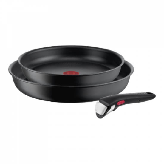 TEFAL | Frypan set | L7649253 Ingenio Ultimate | Frying | Diameter 24/28 cm | Suitable for induction hob | Removable handle | Black