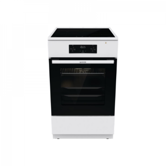 Gorenje | Cooker | GEIT5C60WPG | Hob type Induction | Oven type Electric | White | Width 50 cm | Grilling | Depth 59.4 cm | 70 L