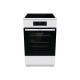 Gorenje | Cooker | GEIT5C60WPG | Hob type Induction | Oven type Electric | White | Width 50 cm | Grilling | Depth 59.4 cm | 70 L
