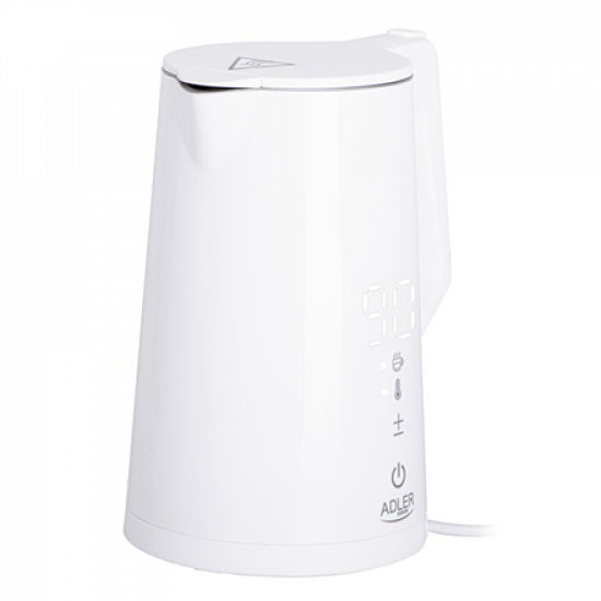 Adler | Kettle | AD 1345w | Electric | 2200 W | 1.7 L | Stainless steel | 360° rotational base | White