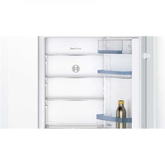 Bosch | Refrigerator | KIV86VSE0 | Energy efficiency class E | Built-in | Combi | Height 177.2 cm | Fridge net capacity 183 L | Freezer net capacity 84 L | Display | 35 dB | White
