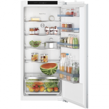 Bosch | Refrigerator | KIR41VFE0 | Energy efficiency class E | Built-in | Larder | Height 122.1 cm | Fridge net capacity 204 L | Display | 35 dB | White