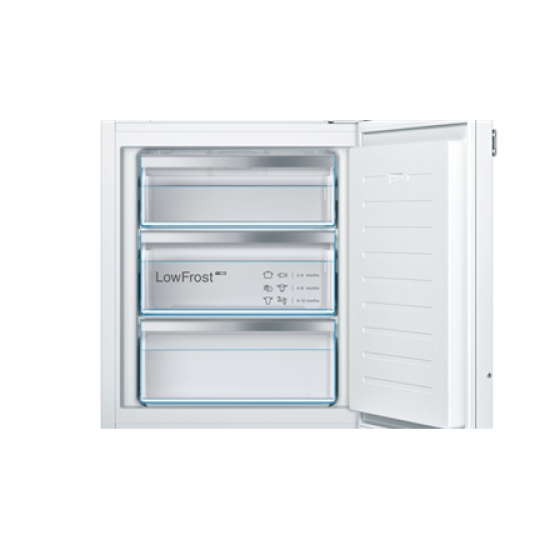 Bosch | Freezer | GIV11AFE0 | Energy efficiency class E | Upright | Built-in | Height 71.2 cm | Total net capacity 72 L | White