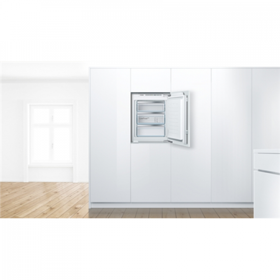 Bosch | Freezer | GIV11AFE0 | Energy efficiency class E | Upright | Built-in | Height 71.2 cm | Total net capacity 72 L | White