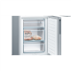 Bosch | Refrigerator | KGV36VIEAS | Energy efficiency class E | Free standing | Combi | Height 186 cm | No Frost system | Fridge net capacity 214 L | Freezer net capacity 94 L | 39 dB | Stainless Steel