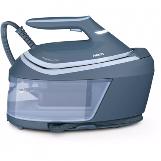 Philips | Ironing System | PSG6042/20 PerfectCare 6000 Series | 2400 W | 1.8 L | 8 bar | Auto power off | Vertical steam function | Calc-clean function | Blue