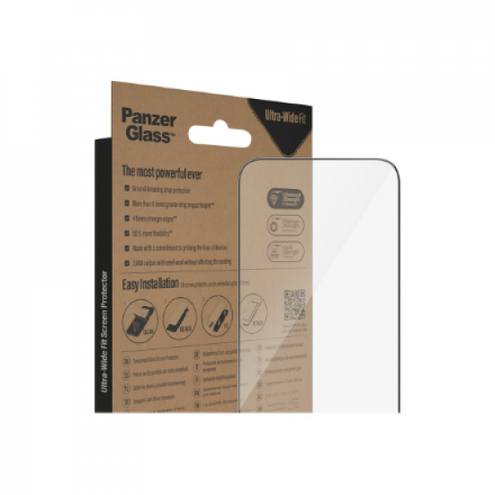 PanzerGlass | Screen protector | Apple | iPhone 14 Pro Max | Glass | Transparent | Ultra-Wide Fit