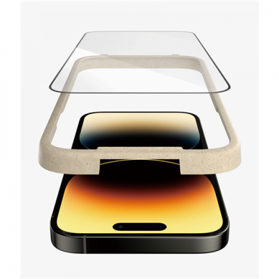 PanzerGlass | Screen protector | Apple | iPhone 14 Pro | Glass | Clear | Ultra-Wide Fit; Easy installation; Fingerprint resistant