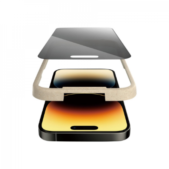 PanzerGlass | Screen protector | Apple | iPhone 14 Pro | Glass | Black | Ultra-Wide Fit; Easy installation; Privacy Filter; Fingerprint resistant | Privacy