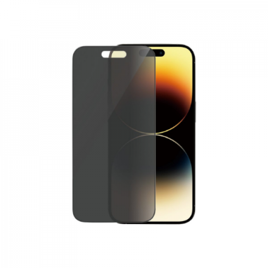 PanzerGlass | Screen protector | Apple | iPhone 14 Pro | Glass | Black | Ultra-Wide Fit; Easy installation; Privacy Filter; Fingerprint resistant | Privacy