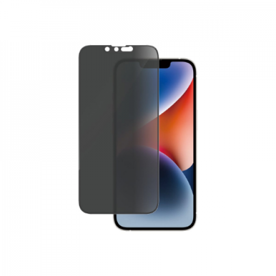 PanzerGlass | Screen protector | Apple | iPhone 14/13/13 Pro | Glass | Black | Ultra-Wide Fit; Easy installation; Privacy Filter; Fingerprint resistant | Privacy