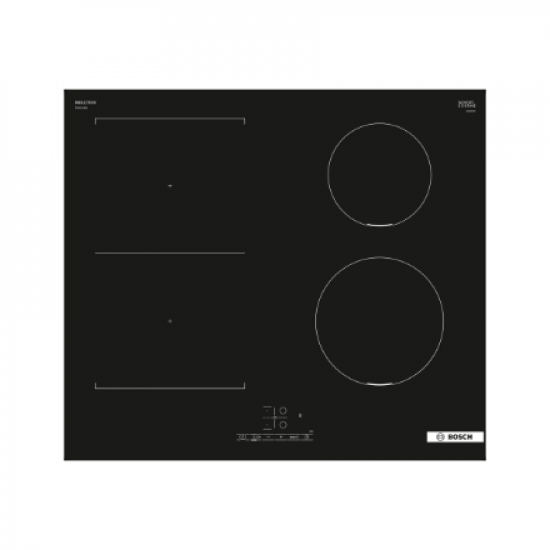 Bosch | PVS611BB6E Series 4 | Induction | Number of burners/cooking zones 4 | Touch | Timer | Black