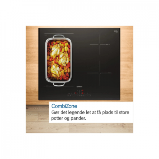 Bosch | PVS611BB6E Series 4 | Induction | Number of burners/cooking zones 4 | Touch | Timer | Black