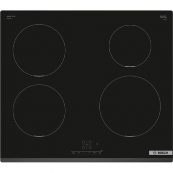 Bosch | Hob | PIE631BB5E Series 4 | Induction | Number of burners/cooking zones 4 | Touch | Timer | Black
