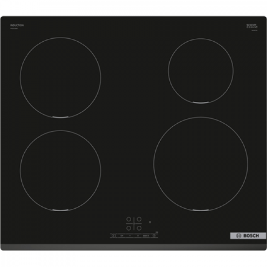 Bosch | Hob | PIE631BB5E Series 4 | Induction | Number of burners/cooking zones 4 | Touch | Timer | Black