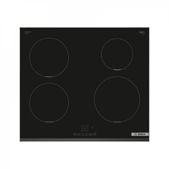 Bosch | Hob | PIE631BB5E Series 4 | Induction | Number of burners/cooking zones 4 | Touch | Timer | Black