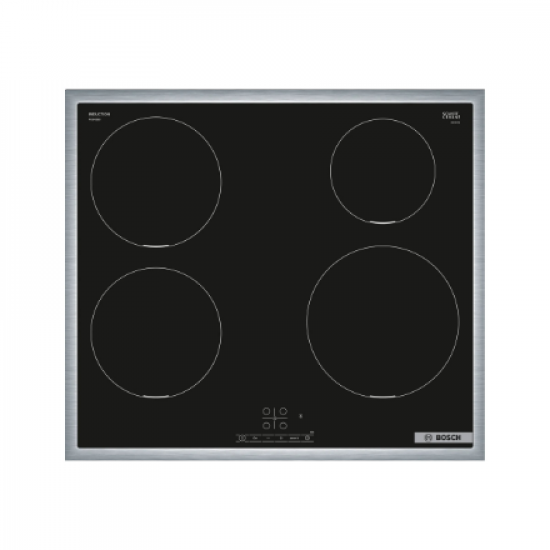 Bosch | Hob | PIE645BB5E Series 4 | Induction | Number of burners/cooking zones 4 | Touch | Timer | Black