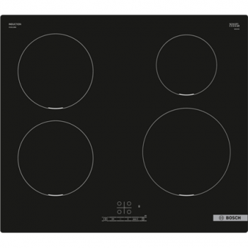 Bosch | Hob | PUE611BB6E Series 4 | Induction | Number of burners/cooking zones 4 | Touch | Timer | Black