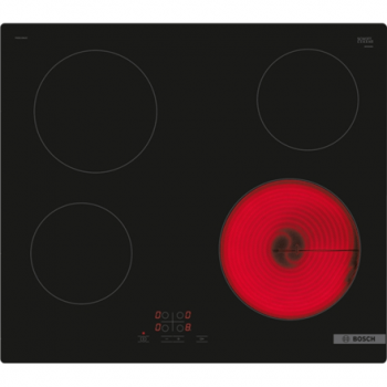 Bosch | Hob | PKE611BA2E Series 4 | Vitroceramic | Number of burners/cooking zones 4 | Touch | Black