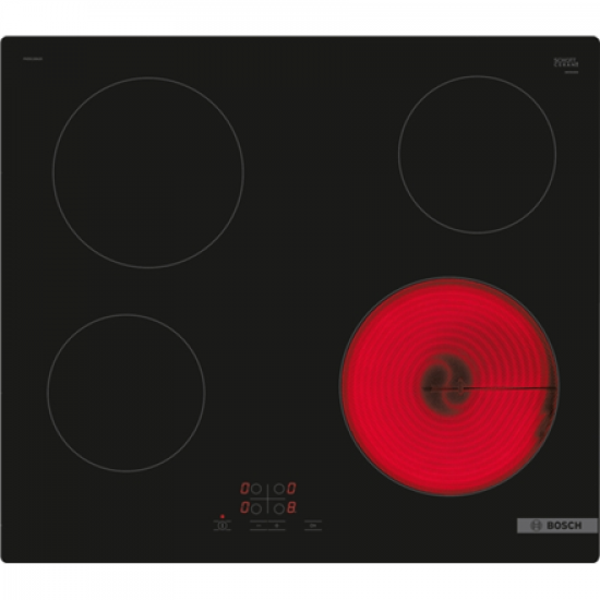Bosch | Hob | PKE611BA2E Series 4 | Vitroceramic | Number of burners/cooking zones 4 | Touch | Black