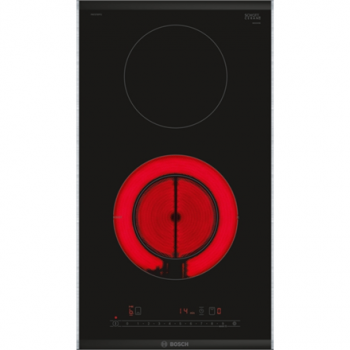 Bosch | Hob | PKF375FP2E Series 6 | Vitroceramic | Number of burners/cooking zones 2 | DirectSelect | Timer | Black