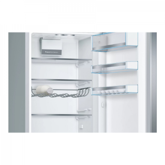 Bosch | Refrigerator | KGE398IBP Series 6 | Energy efficiency class B | Free standing | Combi | Height 201 cm | Fridge net capacity 249 L | Freezer net capacity 94 L | 38 dB | Inox