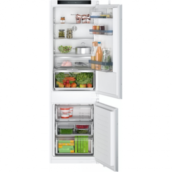 Bosch | Refrigerator | KIN86VSE0 Series 4 | Energy efficiency class E | Built-in | Combi | Height 177.5 cm | No Frost system | Fridge net capacity 184 L | Freezer net capacity 76 L | 35 dB | White