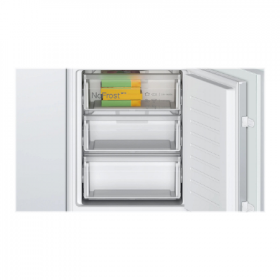 Bosch | Refrigerator | KIN86VSE0 Series 4 | Energy efficiency class E | Built-in | Combi | Height 177.5 cm | No Frost system | Fridge net capacity 184 L | Freezer net capacity 76 L | 35 dB | White