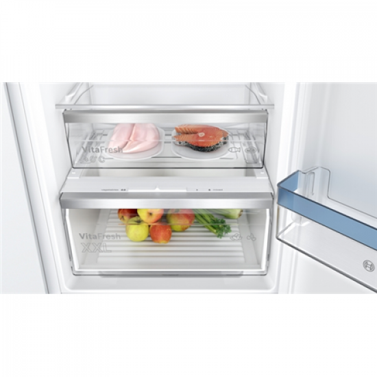 Bosch | Refrigerator | KIN86VSE0 Series 4 | Energy efficiency class E | Built-in | Combi | Height 177.5 cm | No Frost system | Fridge net capacity 184 L | Freezer net capacity 76 L | 35 dB | White