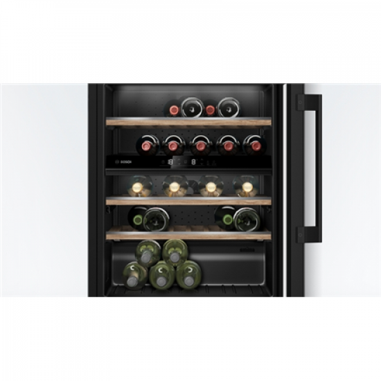 Bosch | Wine Cooler | KUW21AHG0 Series 6 | Energy efficiency class G | Built-in | Bottles capacity 44 | Black