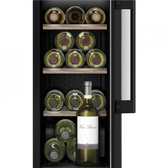 Bosch | Wine Cooler | KUW20VHF0 Series 6, | Energy efficiency class F | Built-in | Bottles capacity 21 | Black