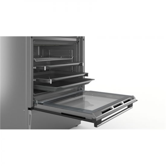 Bosch | Cooker | HLS79Y351U Series 6 | Hob type Induction | Oven type Electric | Stainless Steel | Width 60 cm | Grilling | LCD | Depth 60 cm | 63 L