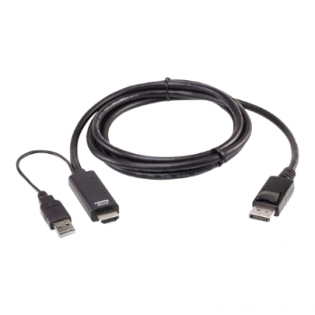 Aten | True 4K 1.8M HDMI to DisplayPort Cable | 2L-7D02HDP