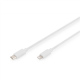 Digitus | Lightning to USB-C data/charging cable | DB-600109-020-W | USB-C to Lightning Apple Lightning 8-pin | USB C