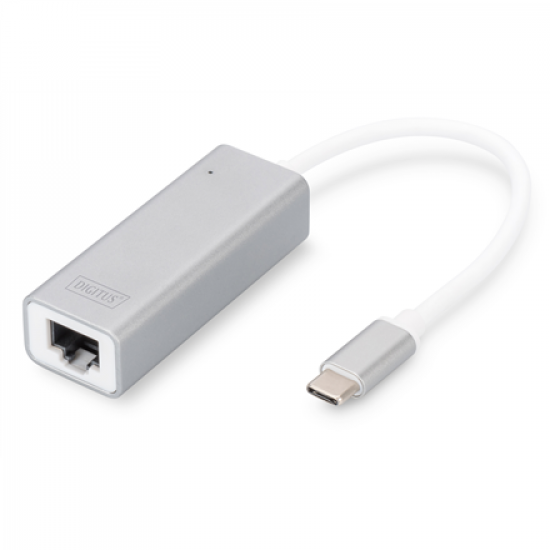 Digitus | USB Type C 3.0 Gigabit Ethernet Adapter 10/100/1000 Mbps | DN-3024 | USB Type-C to RJ45