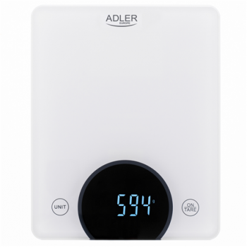 Adler | Kitchen Scale | AD 3173w | Maximum weight (capacity) 10 kg | Graduation 1 g | Display type LED | White