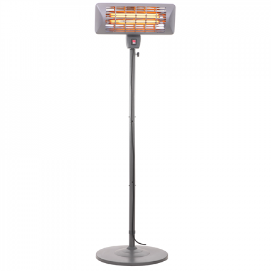 Camry | Standing Heater | CR 7737 | Patio heater | 2000 W | Number of power levels 2 | Suitable for rooms up to 14 m² | Grey | IP24