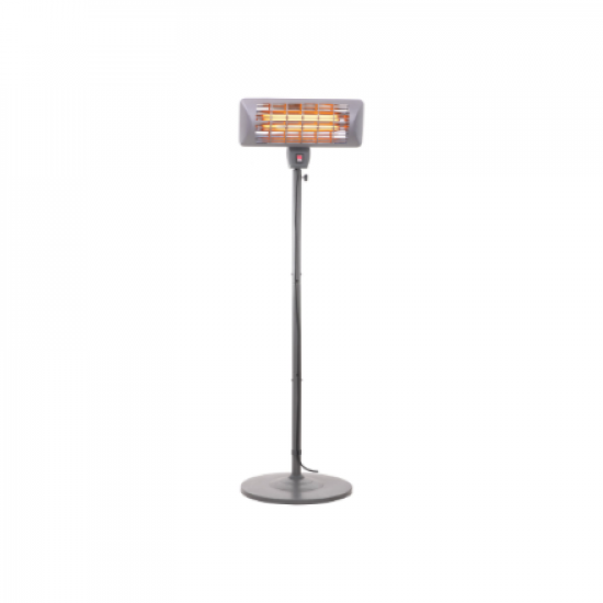 Camry | Standing Heater | CR 7737 | Patio heater | 2000 W | Number of power levels 2 | Suitable for rooms up to 14 m² | Grey | IP24