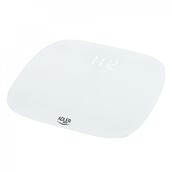 Adler | Bathroom scale | AD 8176 | Maximum weight (capacity) 180 kg | Accuracy 100 g | White